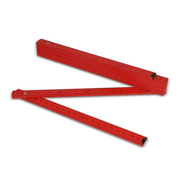 Metro pieghevole in legno 2m premium verniciato - personalizzabile con logo