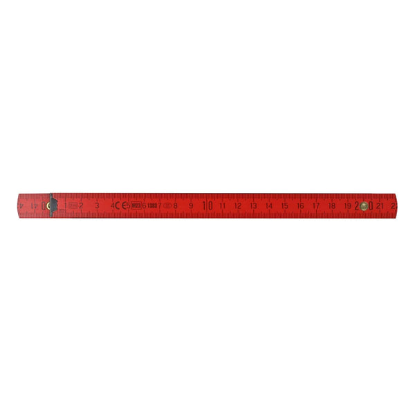 Metro pieghevole in legno 2m premium verniciato - personalizzabile con logo