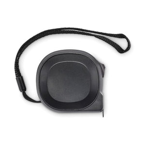 Metro retrattile 5M Nero - personalizzabile con logo