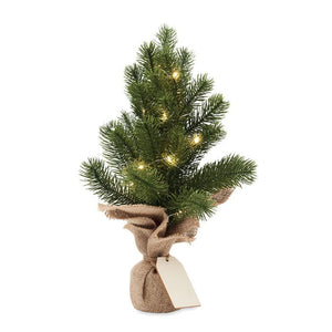 Mini albero di Natale artificiale verde - personalizzabile con logo