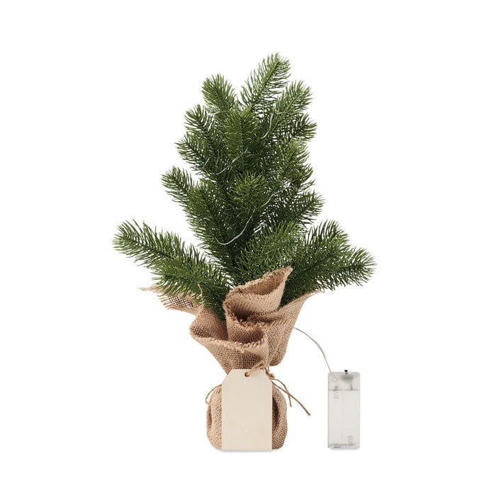 Mini albero di Natale artificiale verde - personalizzabile con logo