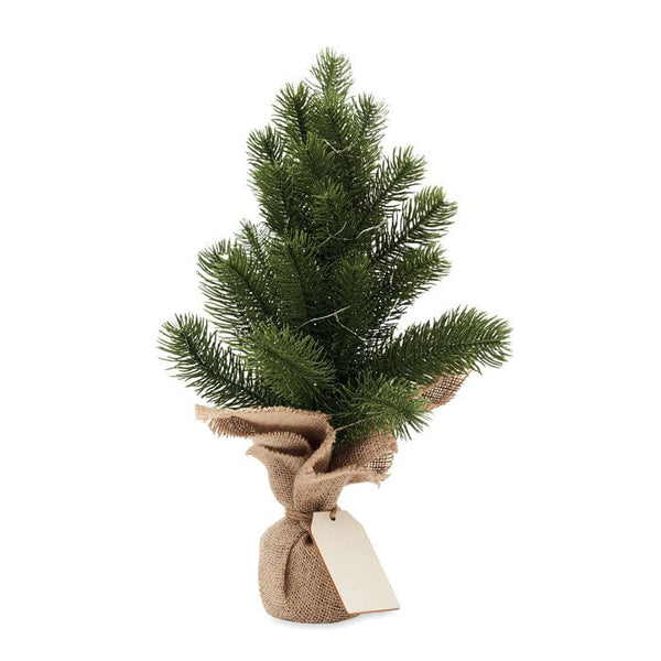 Mini albero di Natale artificiale verde - personalizzabile con logo