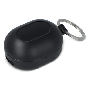 Mini auricolari senza fili formato portachiavi - personalizzabile con logo