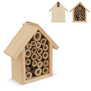 Mini casa delle api FSC natural - personalizzabile con logo