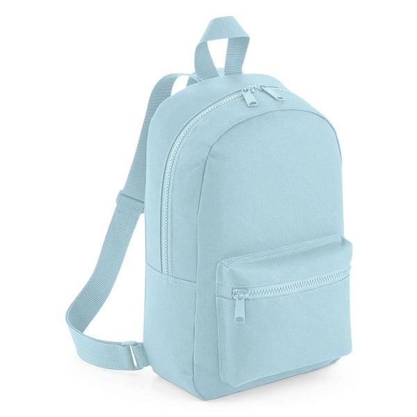 Mini Essential Fashion Backpack azzurro - personalizzabile con logo