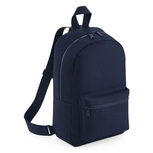 Mini Essential Fashion Backpack blu - personalizzabile con logo