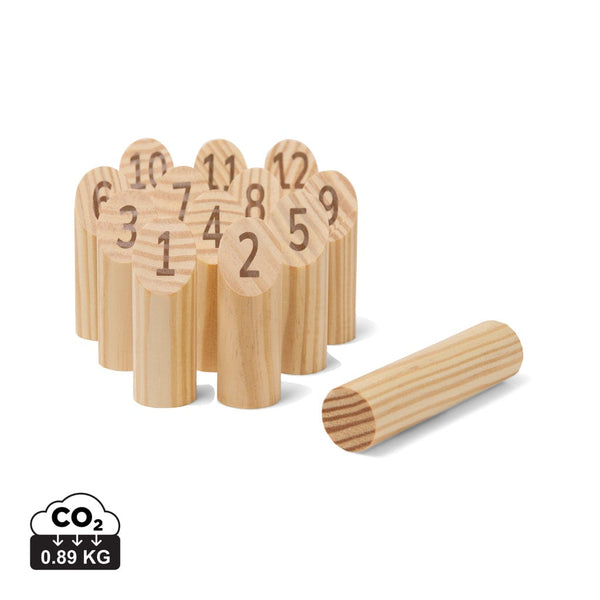 Mini gioco dei numeri VINGA Muge marrone - personalizzabile con logo