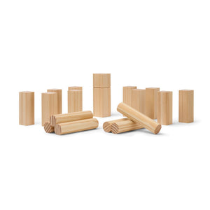Mini gioco VINGA Kubb marrone - personalizzabile con logo