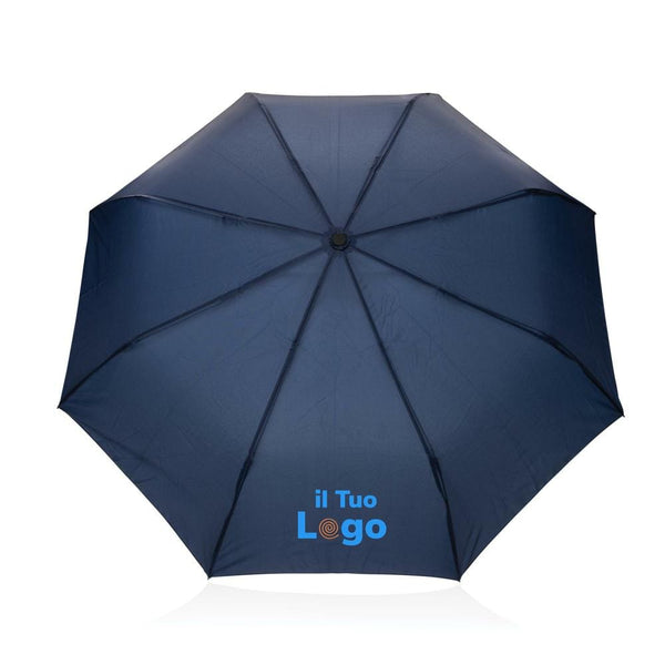 Mini ombrello automatico 21" Kaycey in rPET AWARE™ - personalizzabile con logo