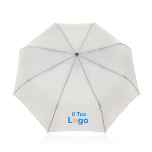 Mini ombrello automatico 21" Kaycey in rPET AWARE™ - personalizzabile con logo