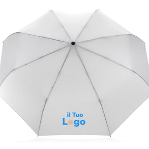Mini ombrello bambù apri/chiudi 21" rPET 190T Impact AWARE™ - personalizzabile con logo