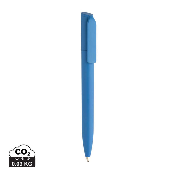 Mini penna Pocketpal in ABS riciclato certificato GRS sky blue - personalizzabile con logo