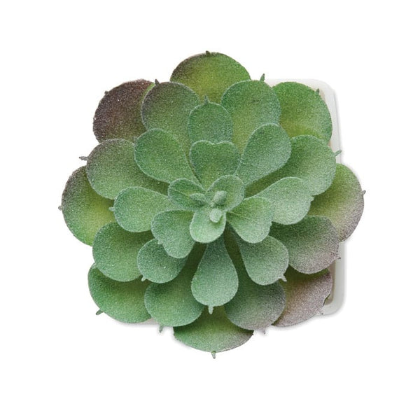 Mini pianta artificiale echeveria forma Bianco - personalizzabile con logo
