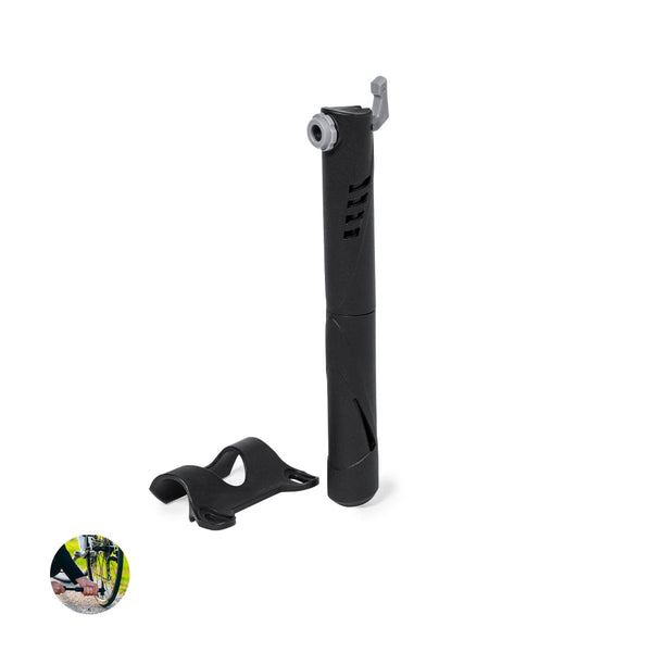 Mini Pompa per Gonfiaggio Diede nero - personalizzabile con logo