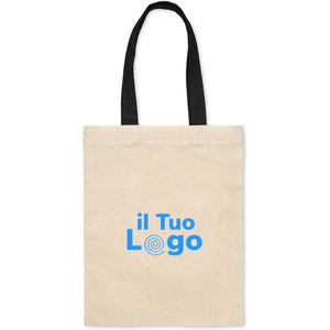 Mini shopper in cotone 140 gr/m² - personalizzabile con logo