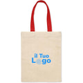 Mini shopper in cotone 140 gr/m² - personalizzabile con logo