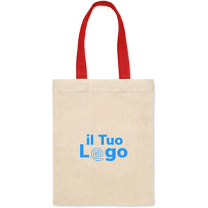 Mini shopper in cotone 140 gr/m² - personalizzabile con logo