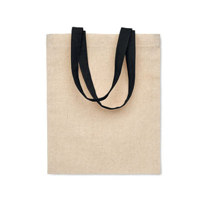 Mini shopper in cotone 140 gr/m² Nero - personalizzabile con logo