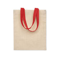 Mini shopper in cotone 140 gr/m² Rosso - personalizzabile con logo
