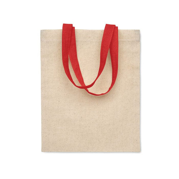 Mini shopper in cotone 140 gr/m² Rosso - personalizzabile con logo