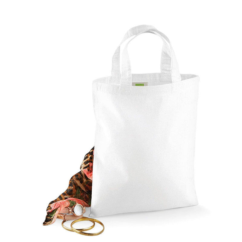 Mini Shopper in Cotone bianco / UNICA - personalizzabile con logo