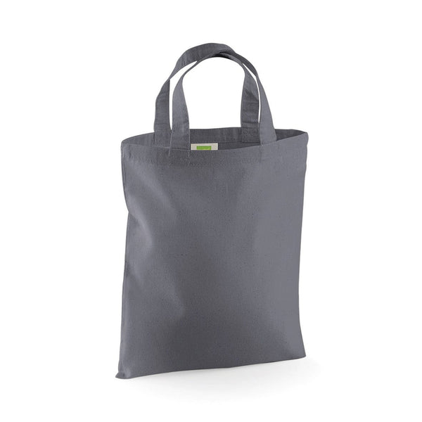 Mini Shopper in Cotone grigio / UNICA - personalizzabile con logo