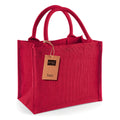 Mini Shopper in Juta Deluxe rosso / UNICA - personalizzabile con logo