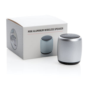 Mini speaker wireless in alluminio - personalizzabile con logo