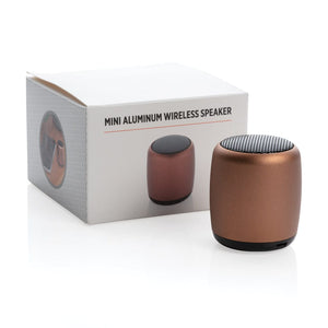 Mini speaker wireless in alluminio - personalizzabile con logo