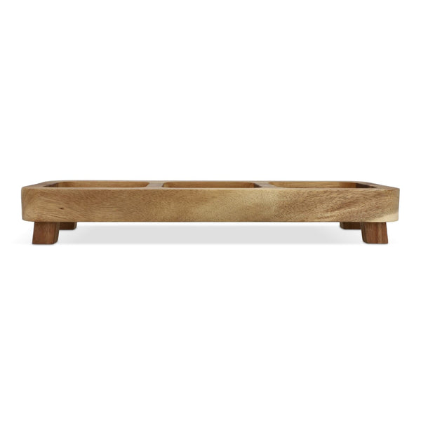 Mini tavolo da snack in legno 35 cm natural - personalizzabile con logo