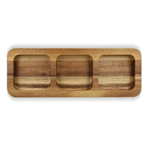 Mini tavolo da snack in legno 35 cm natural - personalizzabile con logo