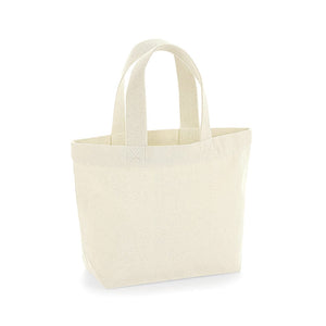 Mini Tote Deluxe in Cotone Organico - personalizzabile con logo