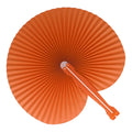 Mini ventaglio pieghevole Arancione - personalizzabile con logo