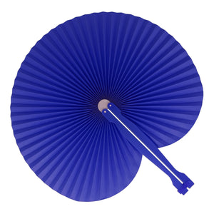 Mini ventaglio pieghevole Blu - personalizzabile con logo