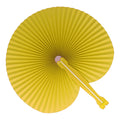 Mini ventaglio pieghevole Giallo - personalizzabile con logo