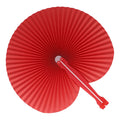 Mini ventaglio pieghevole Rosso - personalizzabile con logo