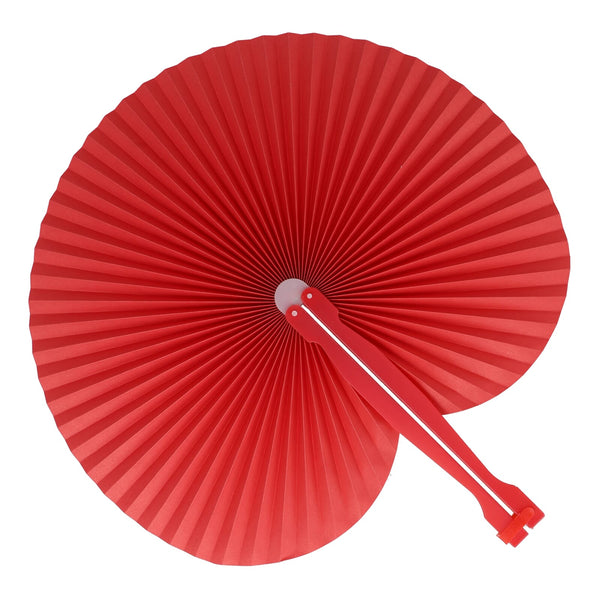 Mini ventaglio pieghevole Rosso - personalizzabile con logo