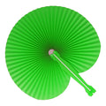 Mini ventaglio pieghevole verde - personalizzabile con logo