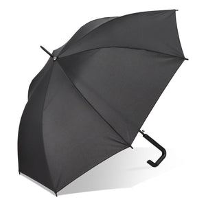 Mistralwood 190T Pongee 23" Ombrello Apertura automatica Nero - personalizzabile con logo