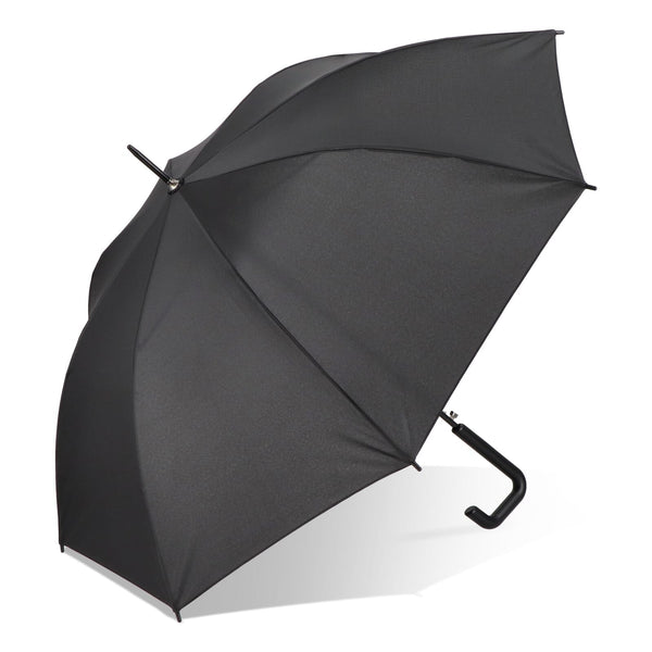 Mistralwood 190T Pongee 23" Ombrello Apertura automatica Nero - personalizzabile con logo