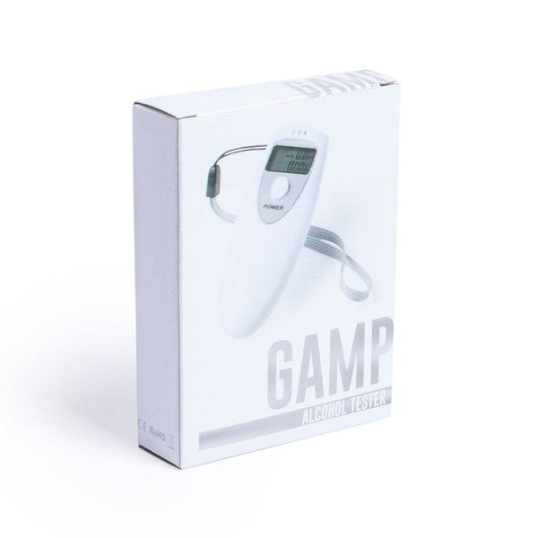 Misuratore Alcohol Gamp bianco - personalizzabile con logo