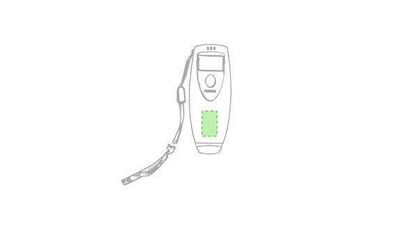 Misuratore Alcohol Gamp bianco - personalizzabile con logo