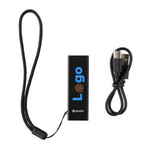 Misuratore laser da 30 m in alluminio riciclato RCS Gear X nero - personalizzabile con logo
