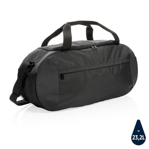 Moderna borsa sportiva RPET Impact AWARE™ nero - personalizzabile con logo