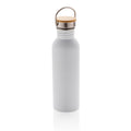 Moderna bottiglia in acciaio con tappo in bambù 700ml Colore: bianco €11.08 - P436.833