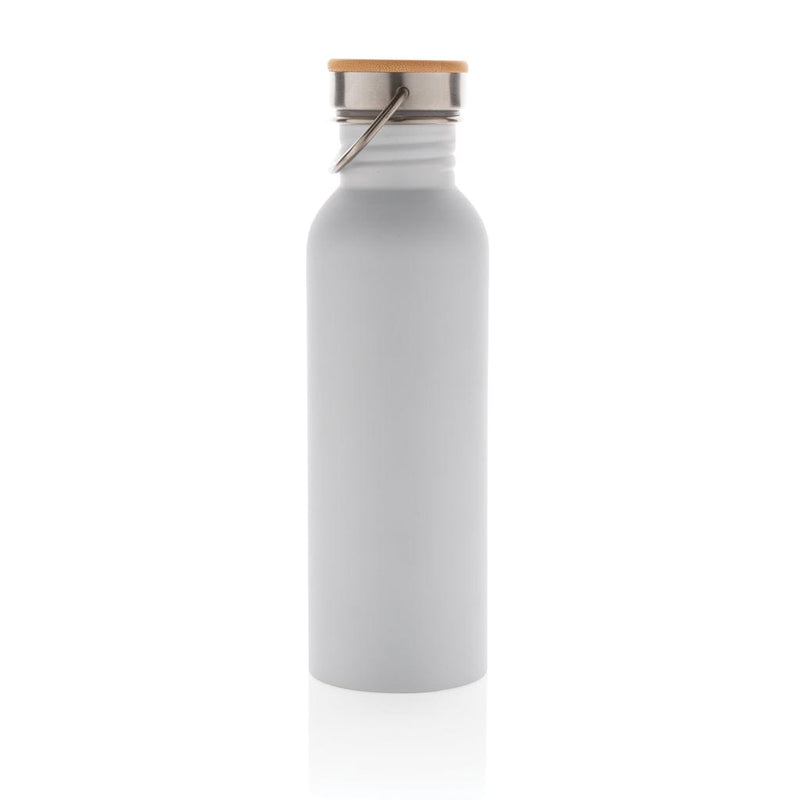 Moderna bottiglia in acciaio con tappo in bambù 700ml - Personalizza -  Selezione top