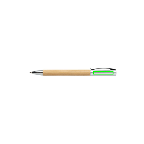 Moderna penna in bambù marrone - personalizzabile con logo
