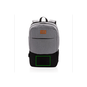 Moderno zaino porta PC 15,6" USB & RFID nero - personalizzabile con logo