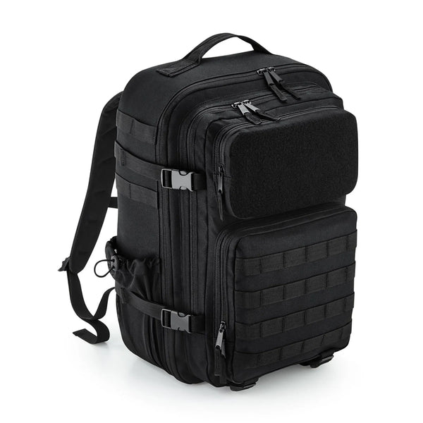 MOLLE Tactical 35L Backpack nero - personalizzabile con logo