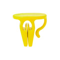 Morsetto Portabicchiere Tusca giallo - personalizzabile con logo